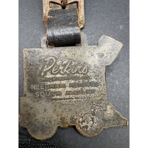 Westclox Scotty Pocket Watch Open Face Hand Winding w/ Caterpillar Loader Fob main image 4
